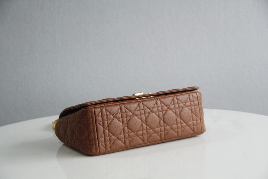 Medium Dior Caro Bag Caramel Cannage Supple Calfskin